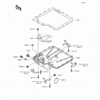 Ninja 650 ABS (EX650-KHFA) Маслянный поддон