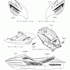 JET SKI ULTRA LX (JT1500KGF) Decals(ebony)(kff)