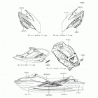 JET SKI ULTRA LX (JT1500-KGF) Decals(ebony)(kgf)