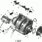 001 - WAKE 155 Коллектор воздухозаборника и корпус дросселя