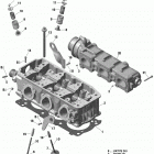 2- RXT 300 Головка цилиндров и выпускной коллектор