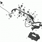 001 - GTI 90 01- rotax - engine harness and electronic module - 903 -...
