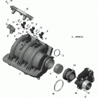 001 - GTI 90 01- rotax - air intake manifold and throttle body - 903 ...