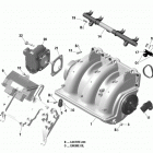 RXP 300 Коллектор воздухозаборника и корпус дросселя