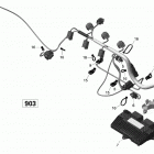 SPARK Жгут проводов двигателя и электронного модуля - 900 асе