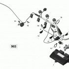 Spark TRIXX 10- engine harness and electronic module - 900 ho ace