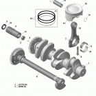 RXP 300 Коленвал и поршни