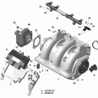WAKE PRO 230 Коллектор воздухозаборника и корпус дросселя