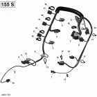 GTX 10- engine harness - 155 model with suspension