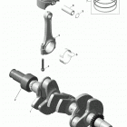 SPARK 01- crankshaft and pistons - 900-900 ho ace