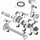 GTX 01- crankshaft, pistons and balance shaft - 155