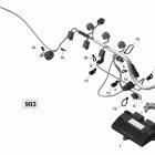 SPARK Жгут проводов двигателя и электронного модуля - 900 асе
