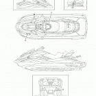 FX CRUISER HO (FB1800AU) Наклейки предупреждения