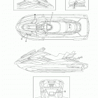 FX CRUISER SVHO (FC1800AU) Наклейки предупреждения