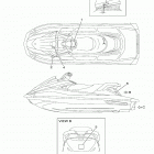 VX-C  (VX1050GU) Наклейки предупреждения