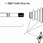 A04RB42AA RANGER 2X4,4X4,6X6 Front drive shaft (4x4)(6x6)