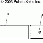 A04RB42AA RANGER 2X4,4X4,6X6 Mid driveshaft (6x6)