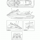 FX CRUISER SVHO  (FC1800AT) Наклейки предупреждения