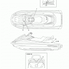 VX CRUISER VX1050BS VX DELUXE (VX1050AS/VX1050BS) Наклейки предупреждения