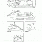 FX CRUISER HO (FB1800AS) Наклейки предупреждения