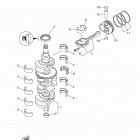 LF150XB Коленчатый вал и Поршень
