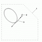 F90TJR-PUM 2017 Tiller shift cable assy f90