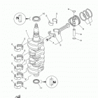 F50LB 0117 Коленчатый вал и Поршень