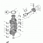 F75LB 0117 Коленчатый вал и Поршень