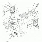 F2.5LMHB/F2.5SMHB Кронштейн крепления к транцу