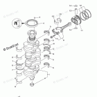F115JB Crankshaft Piston