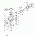 F175LA/F175XA Коленчатый вал и Поршень