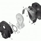 001 - RYKER STD 600 ACE 01 rotax - transmission - cvt cover - 600 ace