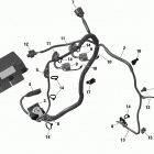 001 - RYKER STD 600 ACE 01 rotax - electrical - engine harness   /   electronic ...