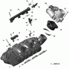 002 - RYKER STD 900 ACE 01- rotax - air intake - manifold   /   throttle body - ...