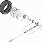 003 - RYKER Rally Edition 900 ACE 08- suspension - rear - swing arm   /   shock   /   fend...
