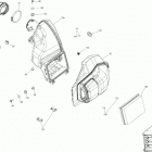 001 - RYKER STD 600 ACE 02- air intake - engine - air filter   /   air box