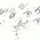 003 - RYKER Rally Edition 900 ACE 09- body - driver seat   /   upper body module