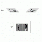 2019 TC 250 CHASSIS Наклейки