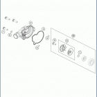 2019 TE 150 ENGINE Wa ter pump