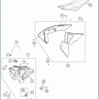 2019 TC 125 CHASSIS Tank, seat