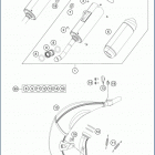 2019 TC 85 17_14 CHASSIS Глушитель
