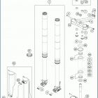 2019 TC 250 CHASSIS Передняя вилка