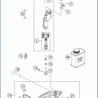 2019 FE 250 CHASSIS Тормозной цилиндр задний