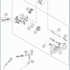 2019 TC 250 CHASSIS Задний суппорт