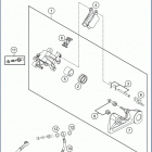 2019 TC 125 CHASSIS Задний суппорт