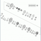 2019 FE 350 ENGINE Трансмиссия 2-контрпривод