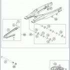 2019 TE 150 CHASSIS Бугель