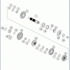 2020 FC 250 ENGINE Трансмиссия 2-контрпривод