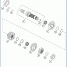 2019 FX 350 ENGINE Трансмиссия-ведомый вал