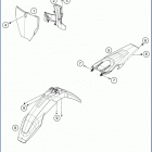 2019 TC 250 CHASSIS Обтекатель , крылья